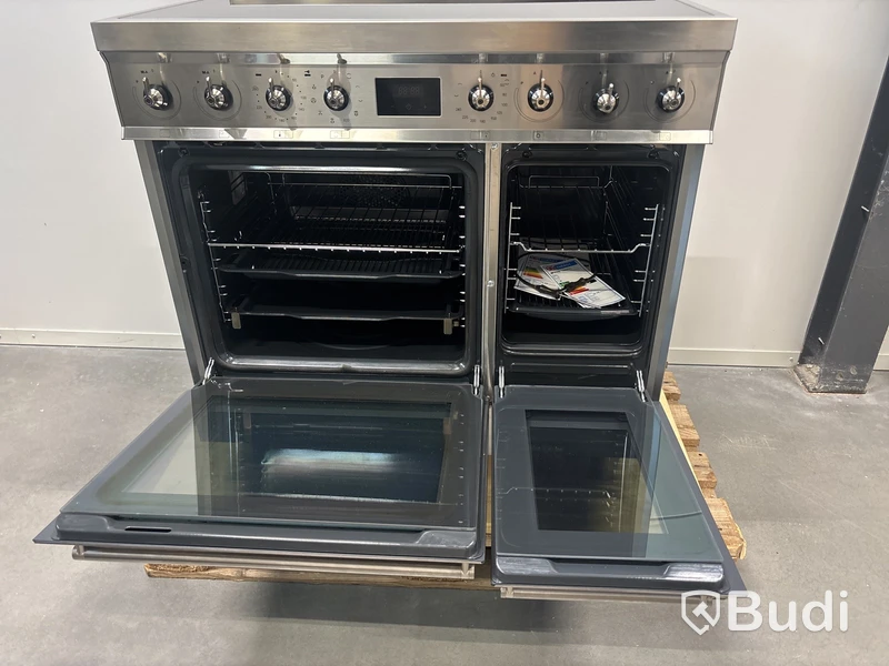 Induktionsspis Smeg 90x60 cm Rostfritt stål Classic C92IPX2
