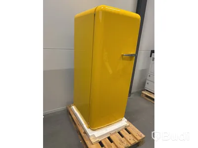 Kylskåp Smeg med frysfack 50's style Gul FAB28LYW5