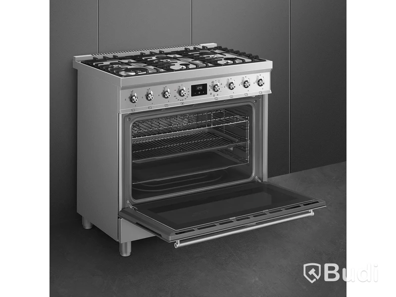 Gasspis Smeg 90x60 cm Elektrisk ugn Rostfritt stål Classic C9GMX2
