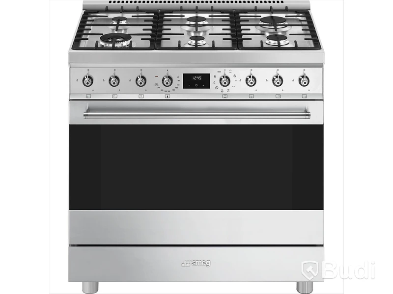 Gasspis Smeg 90x60 cm Elektrisk ugn Rostfritt stål Classic C9GMX2