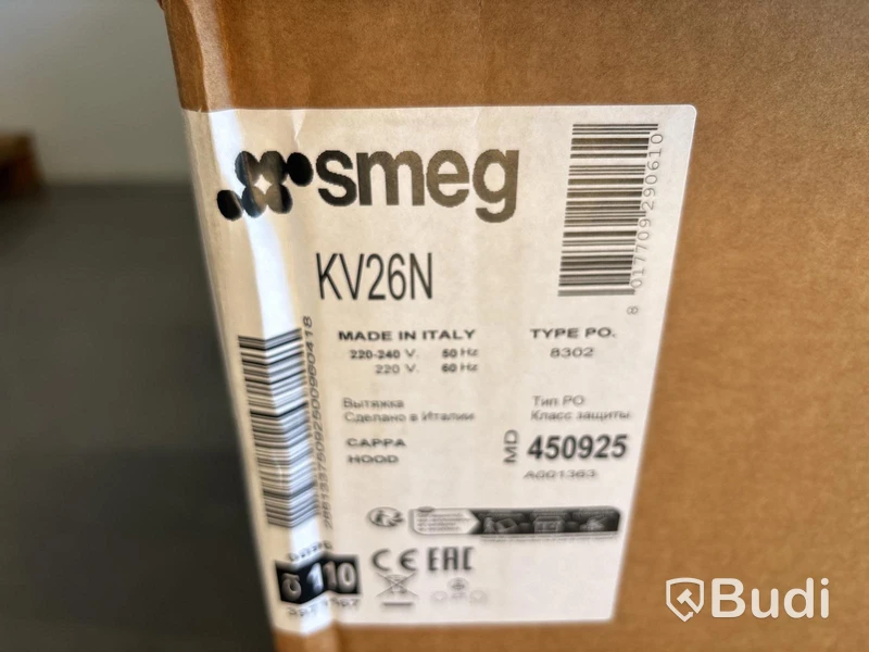 Köksfläkt Smeg Väggmonterad 60 cm, Svart, Universal KV26N