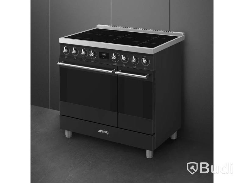 Induktionsspis Smeg 90x60 cm Mattsvart Classic C92IPMB2