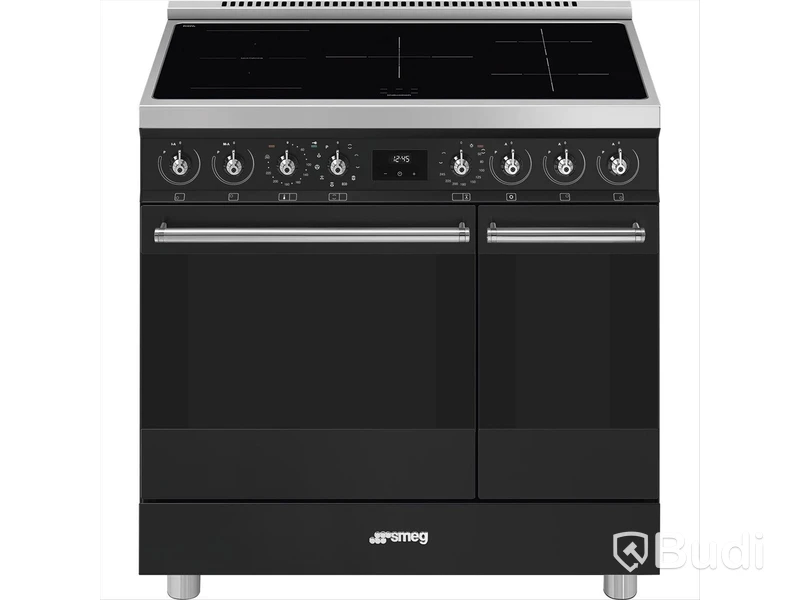 Induktionsspis Smeg 90x60 cm Mattsvart Classic C92IPMB2