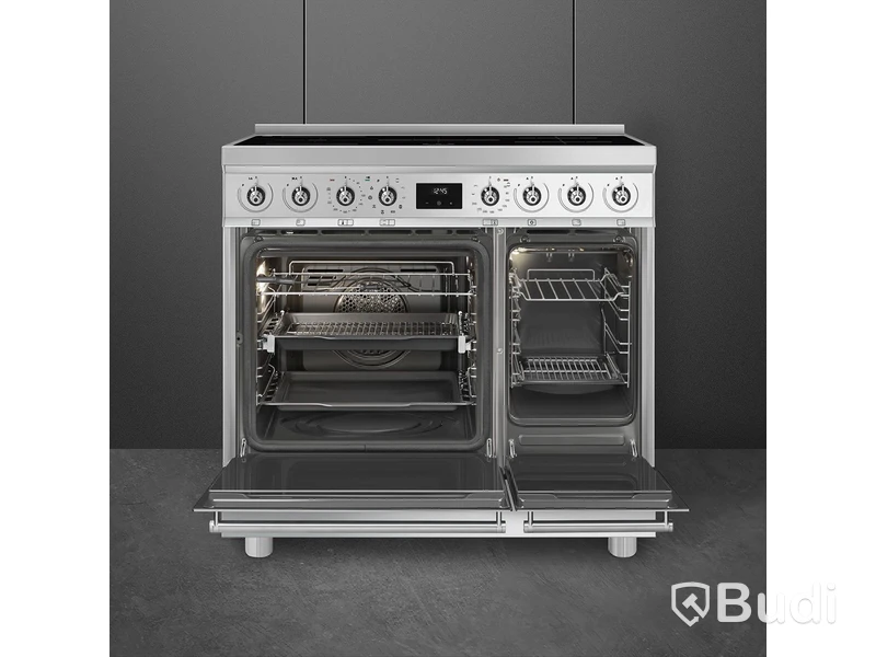 Induktionsspis Smeg 90x60 cm Rostfritt stål Classic C92IPX2