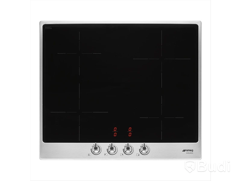 Induktionshäll Smeg 60 cm, Rostfritt stål, Classic SI364FXM