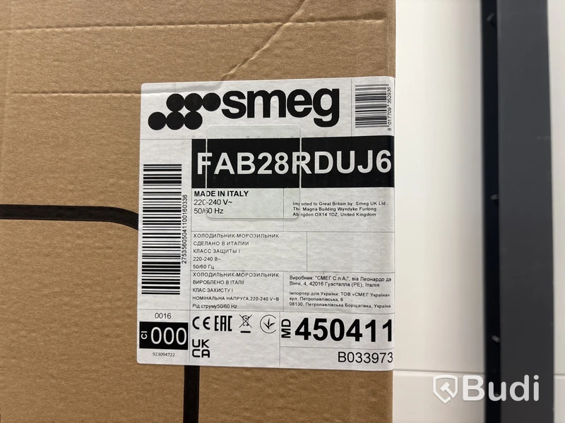 Kylskåp fristående Smeg Union Jack FAB28RDUJ6