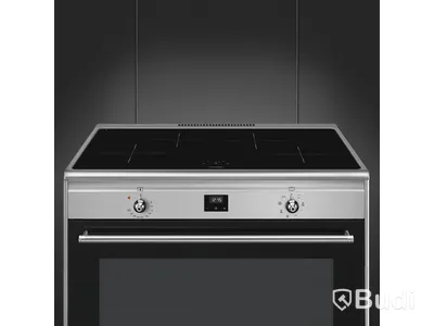 Induktionsspis Smeg 90x60 cm, Rostfritt stål, Classic CG90CIXT