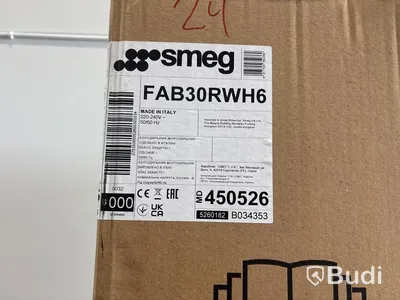 Kombinerad Kyl/Frys Smeg Vit, 50's Style retro FAB30RWH6