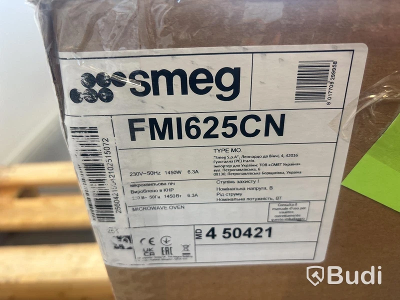Mikrovågsugn Smeg Inbyggd, Svart, Dolce Stil Novo FMI625CN