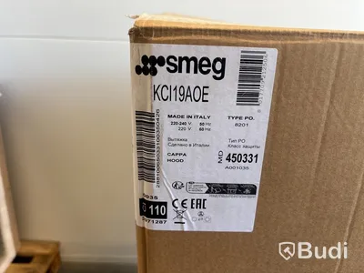 Köksfläkt Smeg Frihängande 90 cm, Antracit, Cortina KCI19AOE