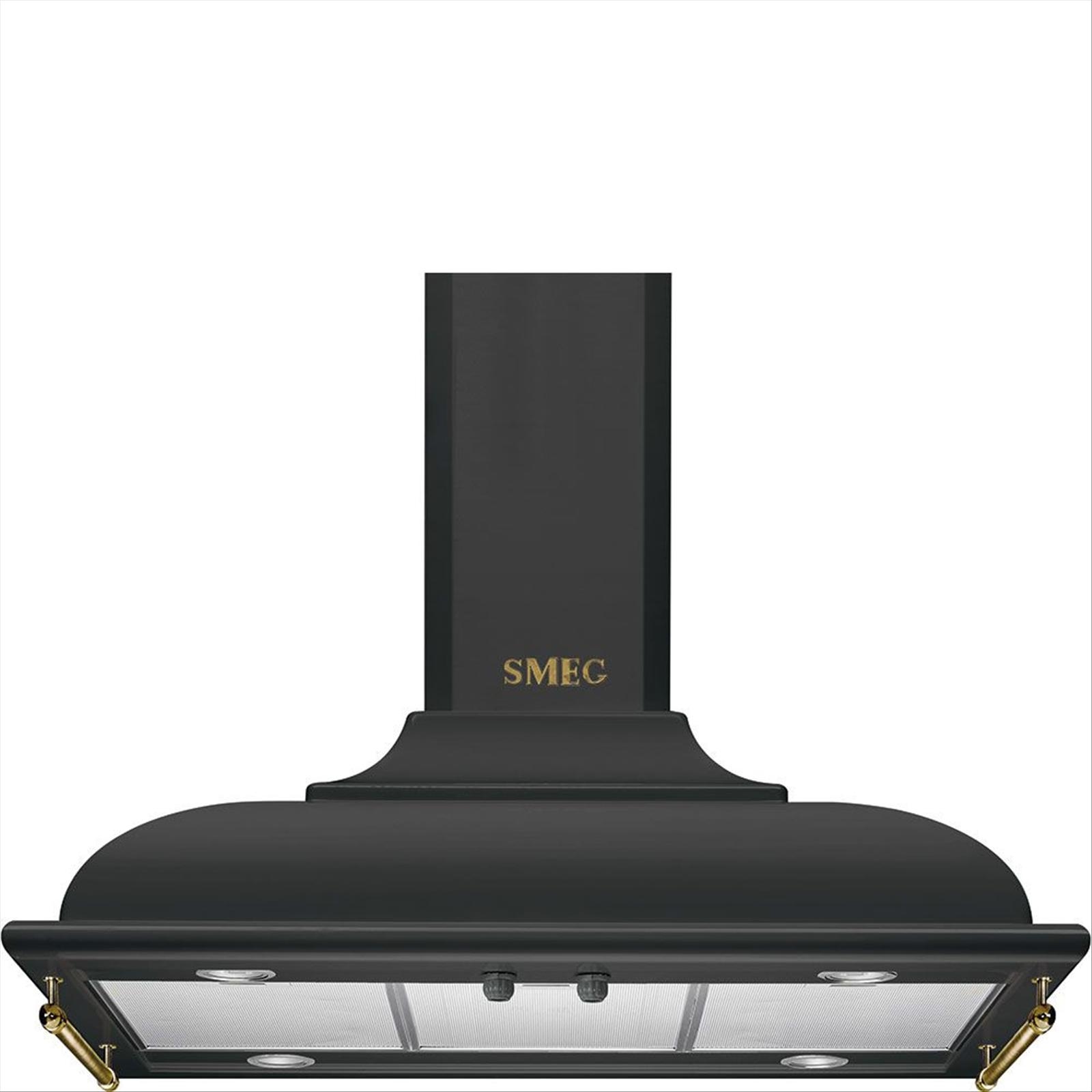 Köksfläkt Smeg Frihängande 90 cm, Antracit, Cortina KCI19AOE