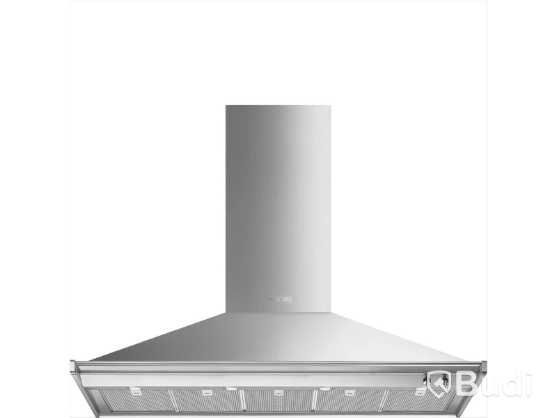 Smeg Wall-Mounted Kitchen Extractor Fan, 150 cm, Stainless Steel, Classic KD150HXE