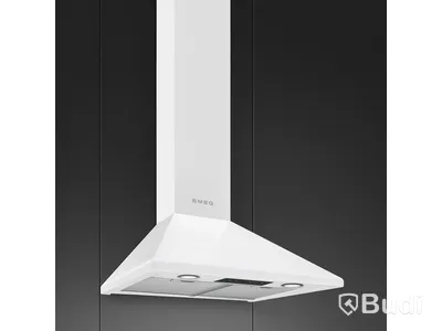 Smeg wall-mounted kitchen extractor fan, 60 cm, white, Victoria KSED65BE