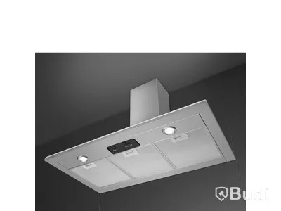 Smeg Wall-Mounted Kitchen Extractor Fan, 90 cm, Stainless Steel, Universal KSED95XE