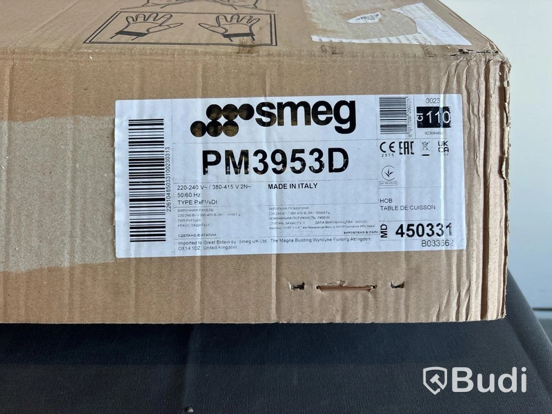 Kombinerad gas- och induktionshäll Smeg 90 cm, Svart, Classic PM3953D