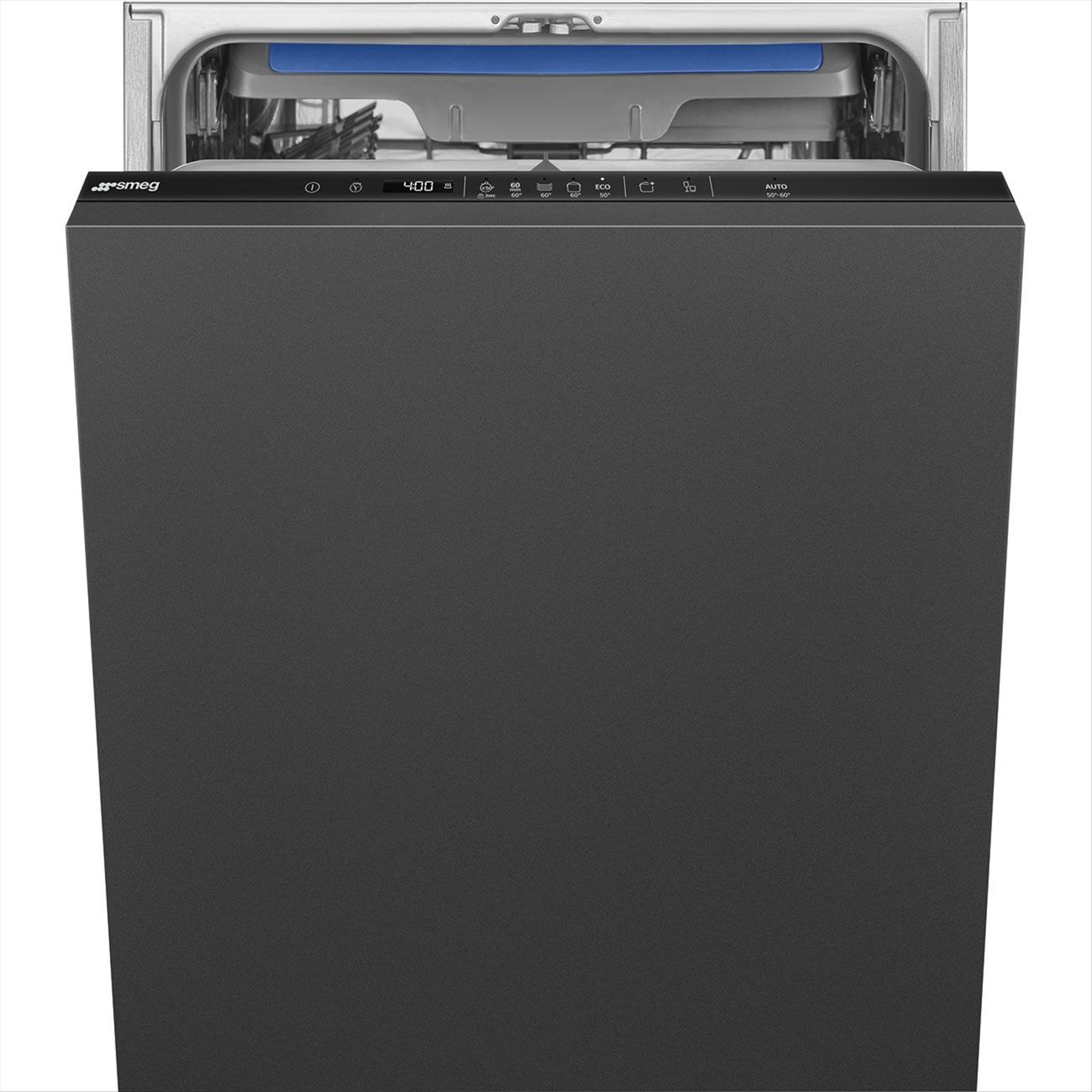 Integrerad Diskmaskin Smeg 60 cm, Svart, Universal STL362DQ