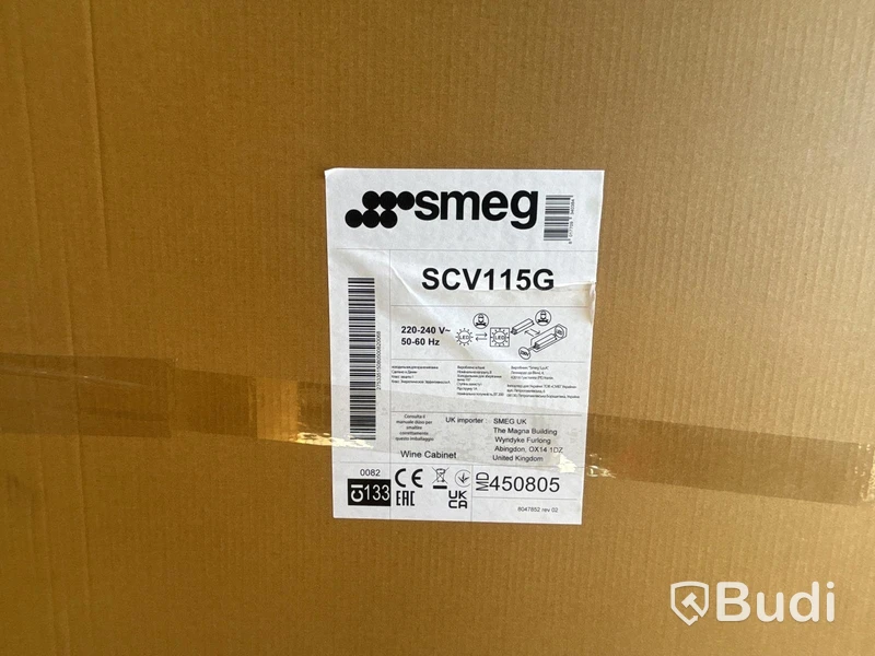 Vinkyl Smeg Fristående, Rostfritt stål, Anti fingerprint, Classic SCV115G