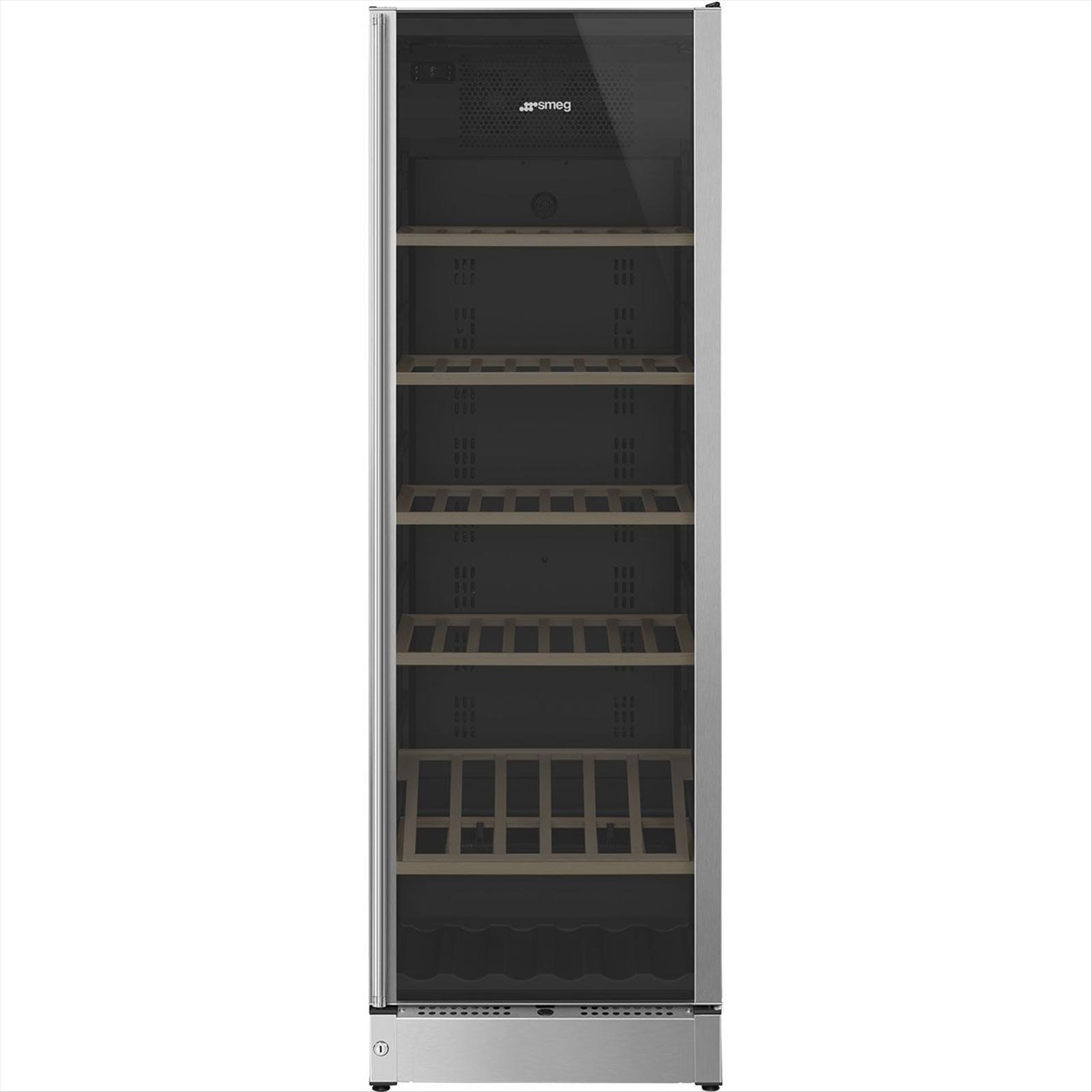 Vinkyl Smeg Fristående, Rostfritt stål, Anti fingerprint, Classic SCV115G