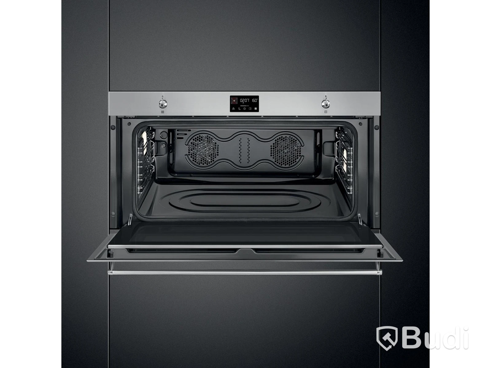 Smeg Fan-Assisted Compact Oven, 90 cm, Stainless Steel, Classic SFR9302TX