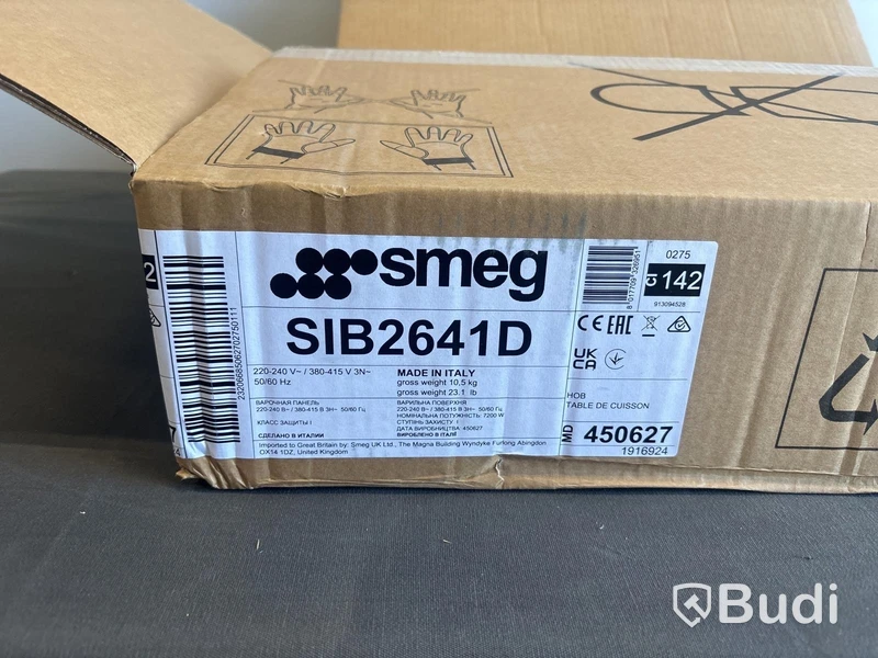 Induktionshäll Smeg 60 cm, Svart, Universal SIB2641D