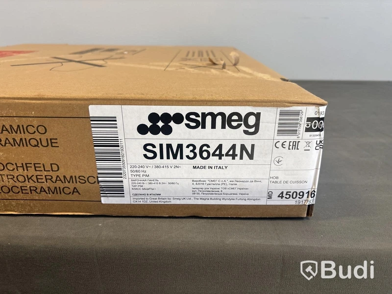 Induktionshäll Smeg 60 cm, Svart, Classic SIM3644N