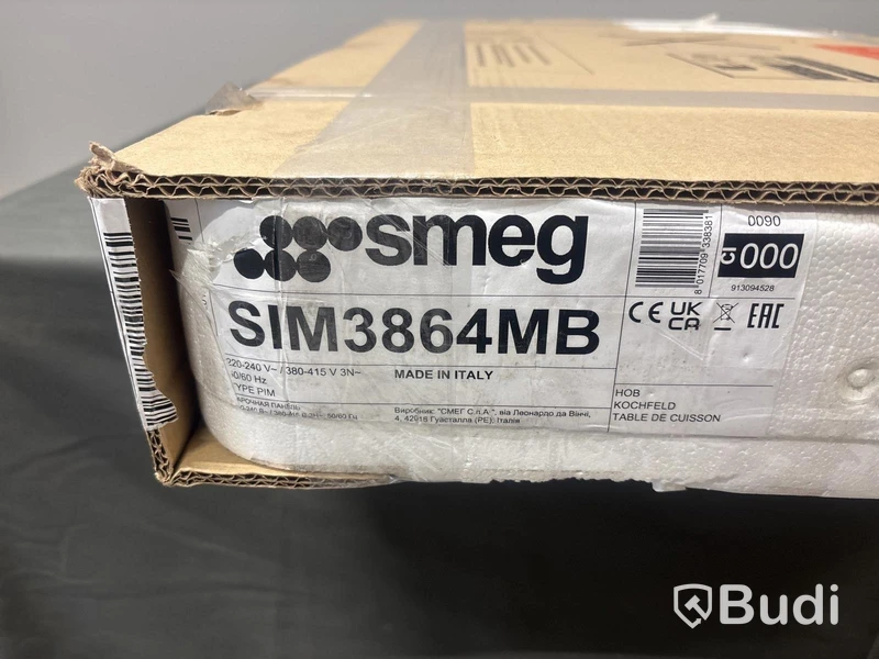 Induktionshäll Smeg 80 cm, Mattsvart, Classic SIM3864MB