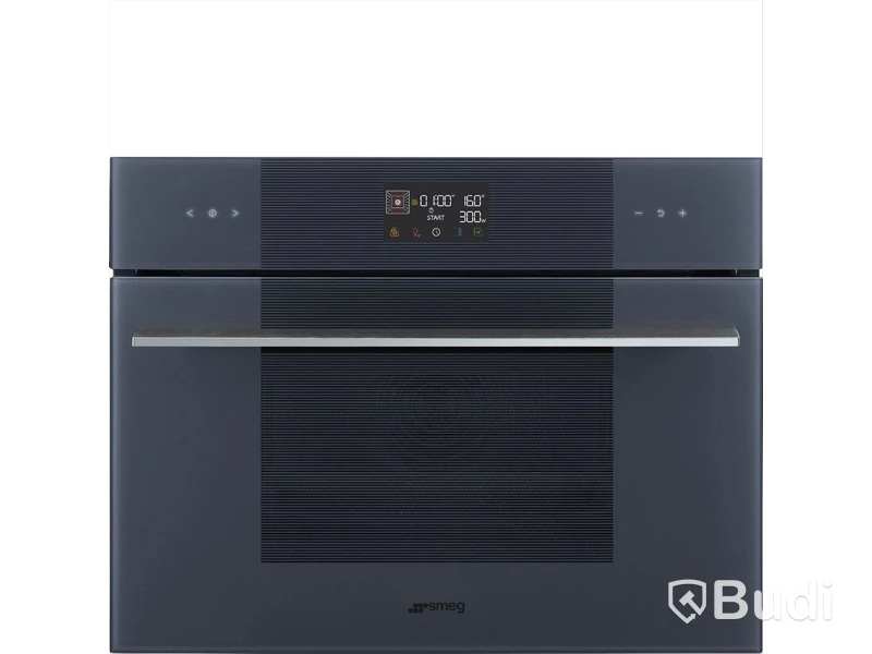 Kombinationsmikrovågsugn Smeg Kompaktugn 45 cm, Neptune Grey, Linea SO4102M1G