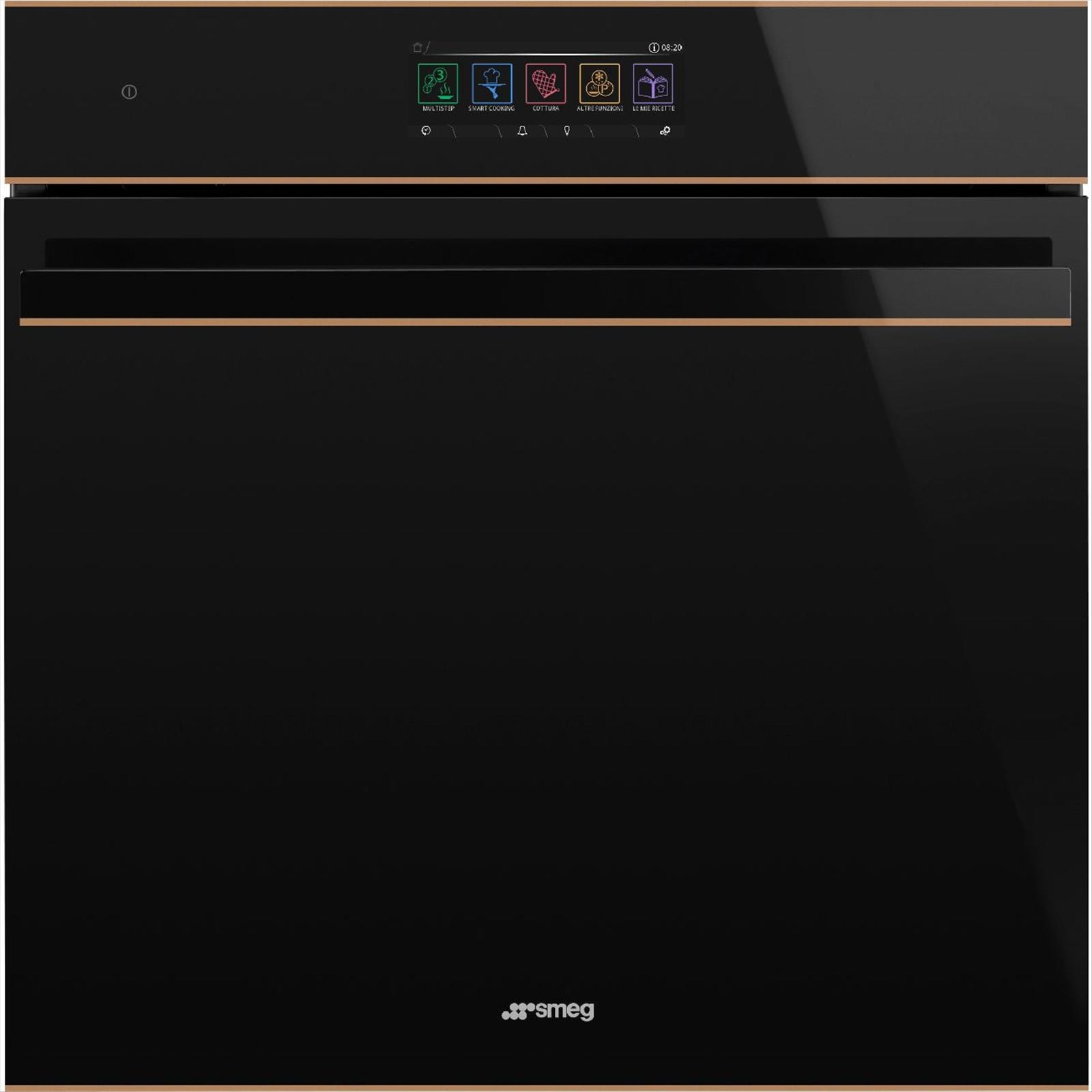 Kombinationsmikrougn Smeg 60cm, Svart, Dolce Stil Novo SO6606APNR