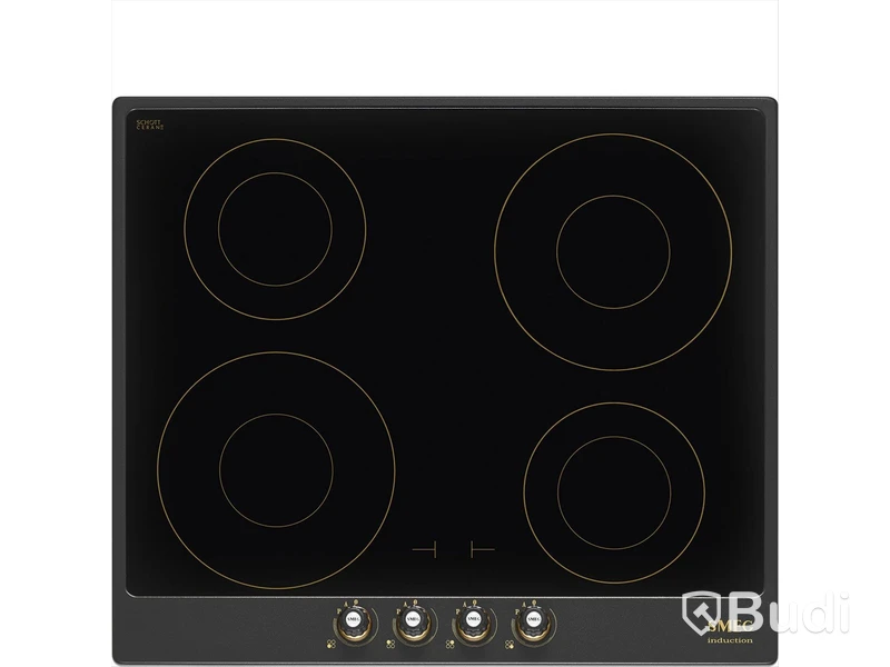 Induktionshäll Smeg 60 cm, Antracit, Cortina SI764AOM