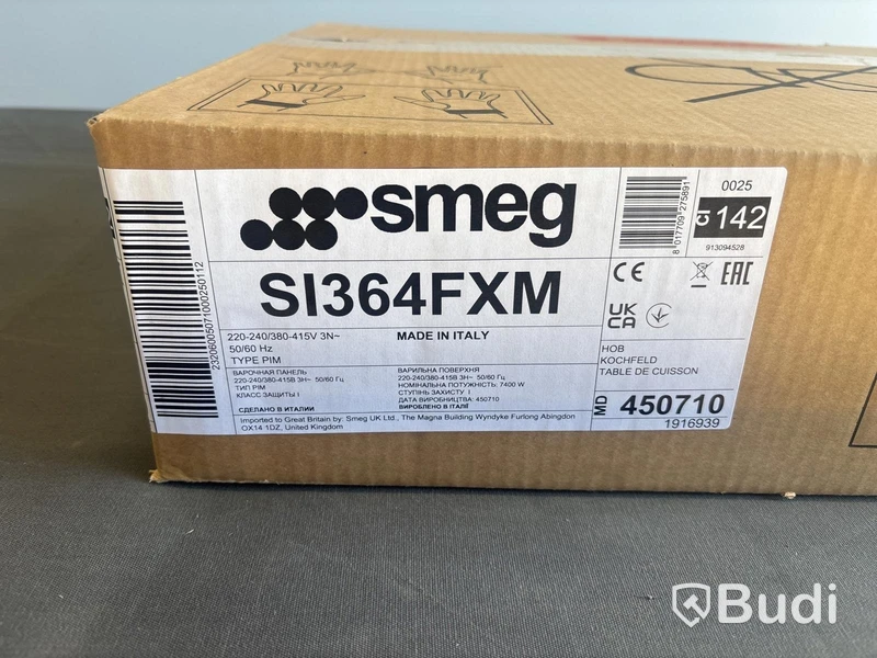 Induktionshäll Smeg 60 cm, Rostfritt stål, Classic SI364FXM