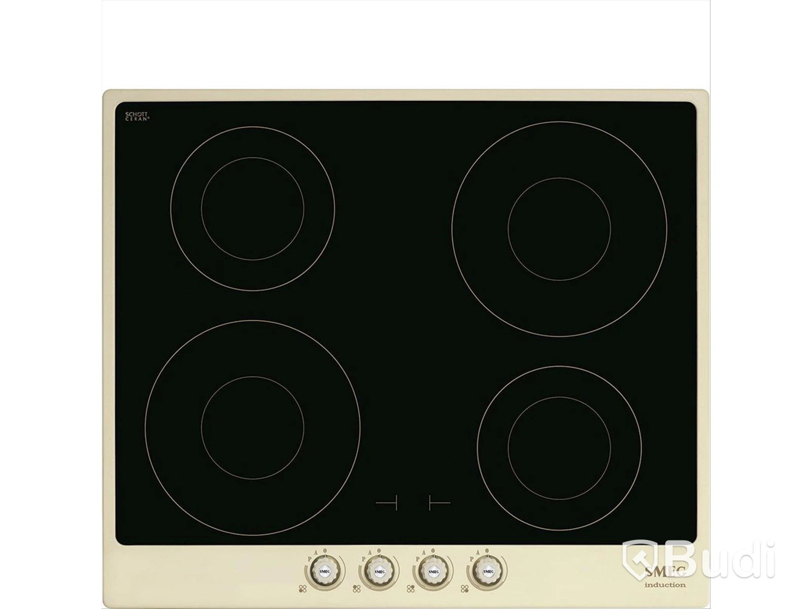 Smeg Induction Hob 60 cm, Cream, Cortina SI764POM