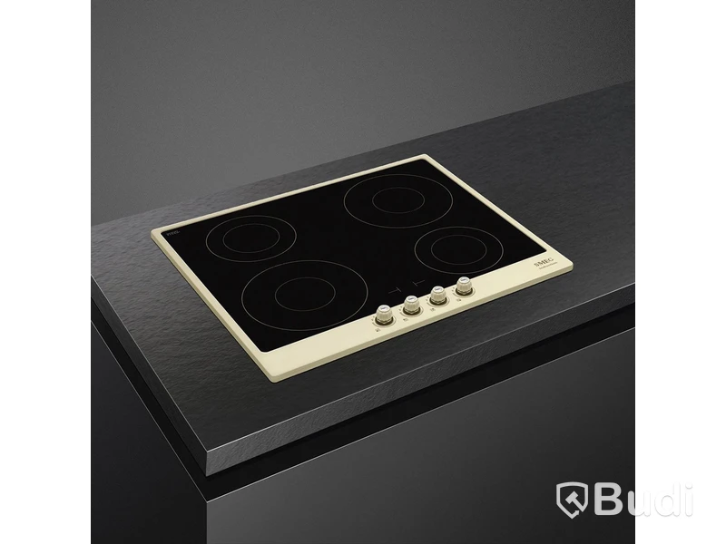 Smeg Induction Hob 60 cm, Cream, Cortina SI764POM