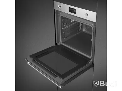 Smeg Pyro Steam Combination Steam Oven, Stainless Steel, Classic SOP6302S2PX
