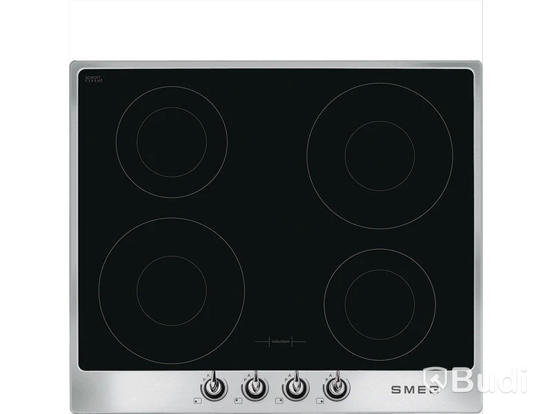 Induktionshäll Smeg 60 cm, Rostfritt stål, Victoria SI964XM