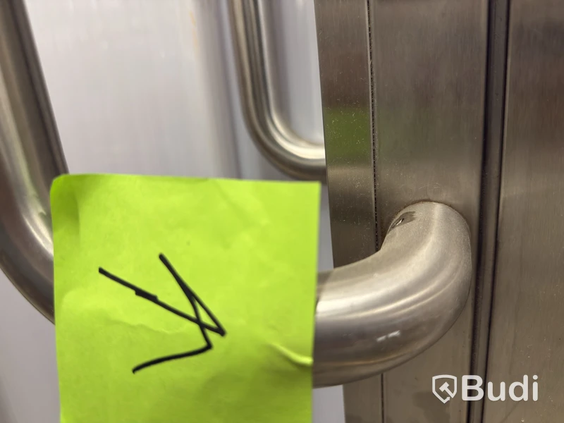 Stainless steel door