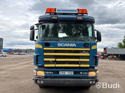 Lastbil Scania R164GB 8x4 NZ480 -2003 | Maskintransport | Manuell/tillsats