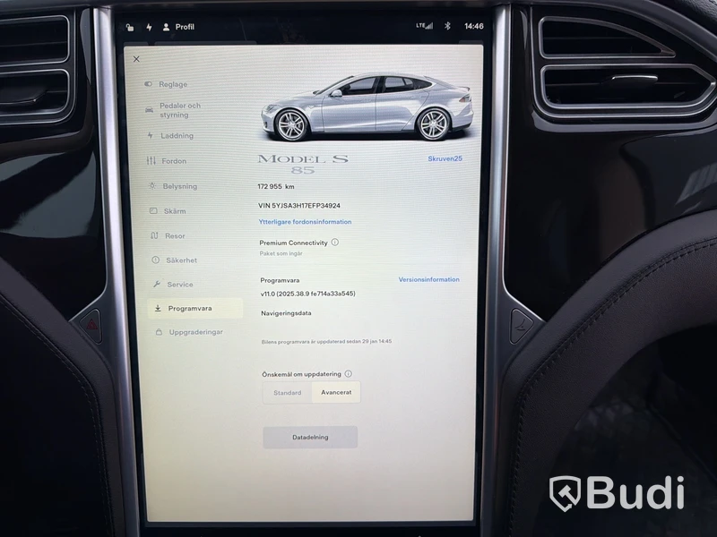 Tesla Model S 85, 378hk, 2014, Fri laddning