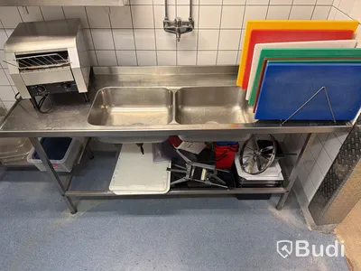 Diskbänk med dubbla diskhoar