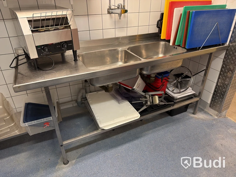 Diskbänk med dubbla diskhoar