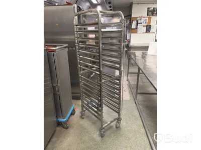 Vagn för bakplåtar, plåtmått 32,5 x 50 cm, höjd 170 cm