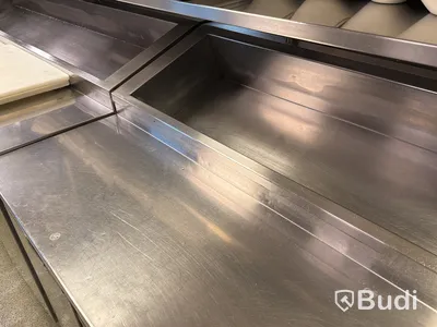 Rostfri kylbänk med kylränna, KEMA