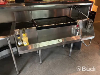 Barstation, rostfri