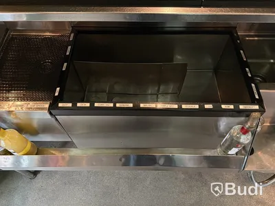 Barstation, rostfri