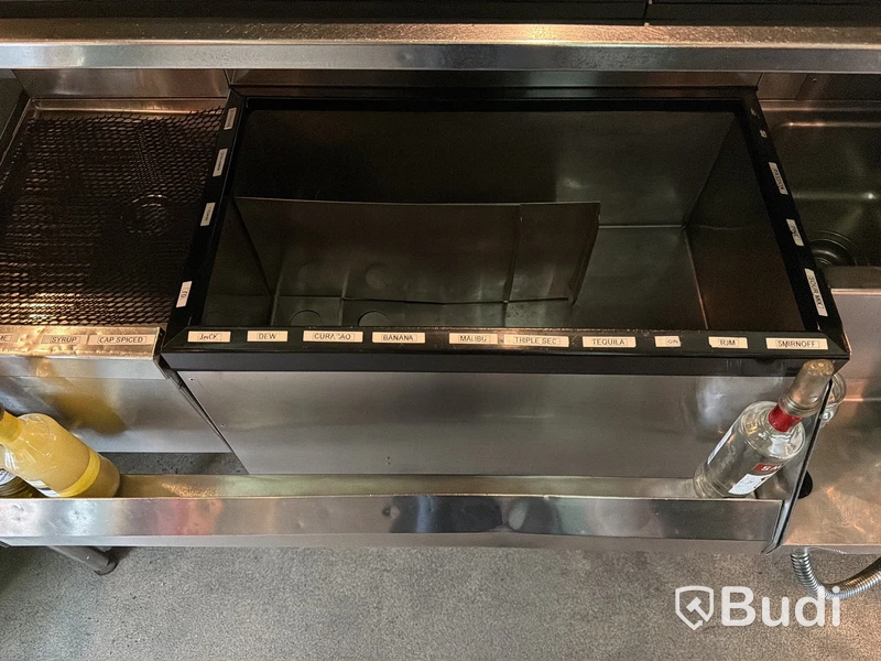 Barstation, rostfri