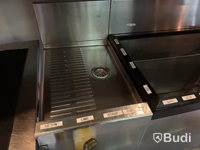 Barstation, rostfri