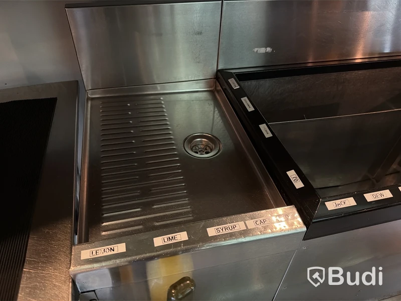 Barstation, rostfri