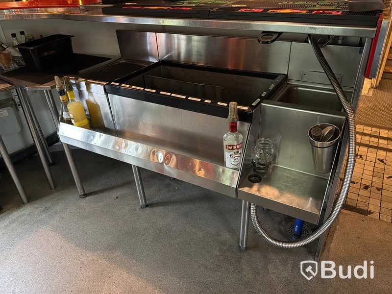 Barstation, rostfri