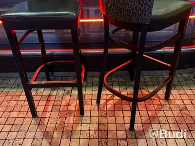 4 st barstolar, leopardmönstrade