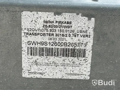 Obromsad boggivagn Temared | 750 kg | Ej registreringsbesiktigad