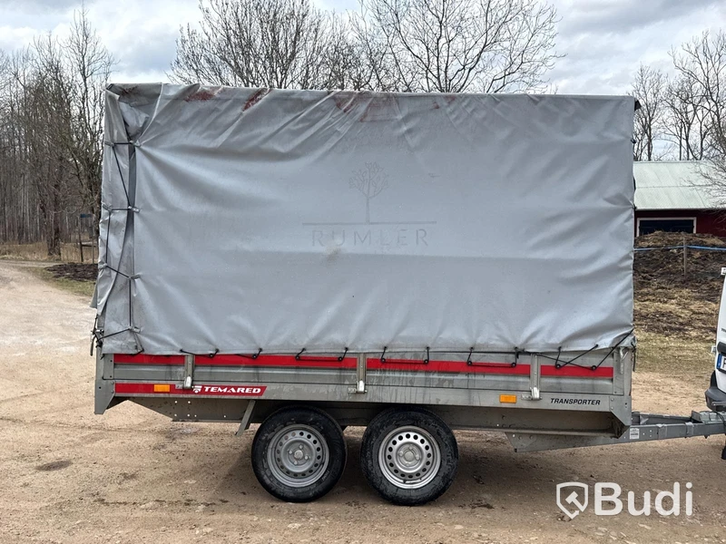 Obromsad boggivagn Temared | 750 kg | Ej registreringsbesiktigad